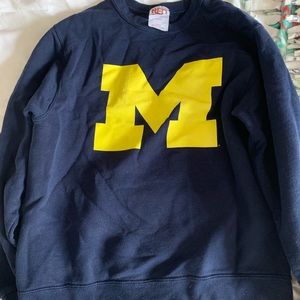 dark blue michigan hoodie